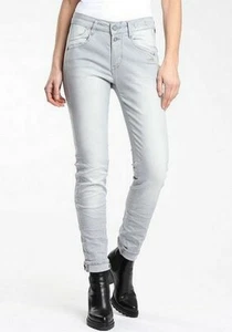 Jeans donna Gang Sana cropped denim grigio pantaloni elasticizzati slim fit vita media skinny - Foto 1 di 1