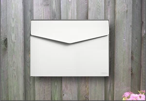 MEFA Briefkasten Letter (111) Reinweiß Semi Matt 9010M Wandbriefkasten - Bild 1 von 3