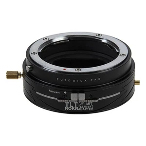 Adaptador de inclinación/cambio Fotodiox TLT ROKR Contax/Yashica CY lente y MicroCuatro tercios - Imagen 1 de 4