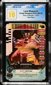 Power Rangers ACG. RISE OF HEROES. LAND MEGAZORD. ULTRA RARE CGC 10. 1-023 - Picture 1 of 2