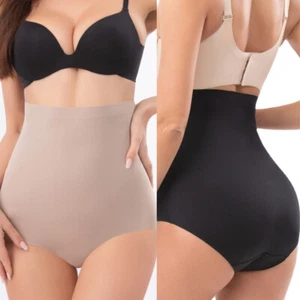 Women High Waist Panties Body Shaper Ladies Tummy Control Breathable Underwear - Picture 1 of 22