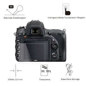 Nikon D750 / DF 0,4 mm Adhäsion Displayschutzglas Schutzfolie LC7631 - Picture 1 of 3