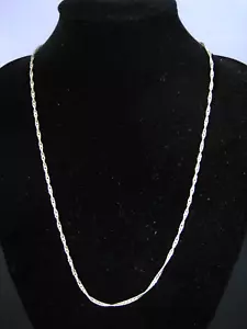Collar cadena plata 18 KGP vintage (40 cm largo / 1,5 g peso) - Imagen 1 de 6