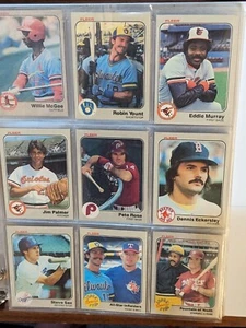 1983 Fleer MLB Baseball Trading Card Singles #'s 01-654 NNMT-MNT 50% off of 4 - Picture 1 of 187