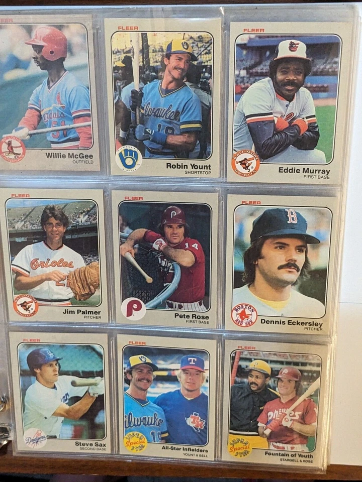 1983 Fleer MLB Baseball Trading Card Singles #'s 01-654 NNMT-MNT 50% off of 4 - Image 1 of 1