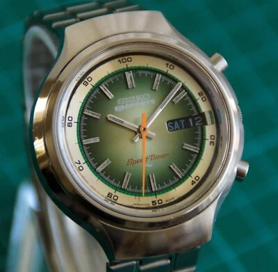 SEIKO 5 SPORTS SPEEDTIMER 7015-8000 - ORIGINAL - VINTAGE JDM WATCH ! SERVICED ! - image 1 of 4