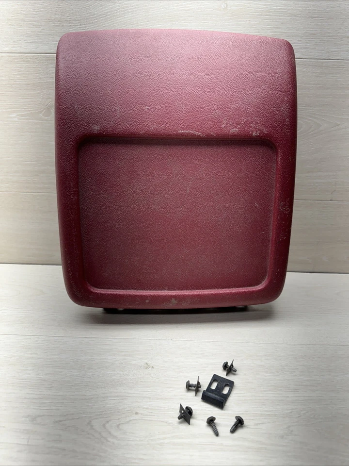 92 93 94 95 96 97 Ford F150 F250 F350 Bronco Console Cover Lid Red Hardware - Image 1 of 4