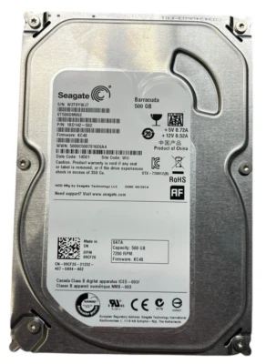 Seagate Barracuda SATA   Hard Drive 500GB 7200RPM 3.5 ST3500418AS 1BD142-502 - Image 1 of 4