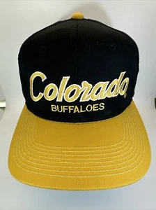 Vintage Colorado Buffaloes Snapback Hat Script Sports Specialties Cap Black - Picture 1 of 7