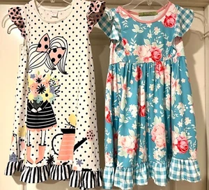 Zwei Größe 6 Penelope Plumm & Millie Loves Lily Stretch ärmellos Zulily Kleider - Bild 1 von 8