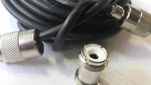 7m CB-FUNK-ANTENNENKABEL RG58U 2 montierte PL-Stecker+ Verbinder/Verlängerung - Bild 1 von 4