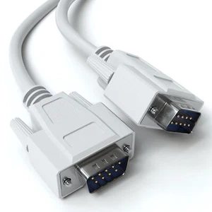 1,8m VGA Verbindungskabel SUB-D VGA Kabel Monitorkabel Beamer Monitor PC 9 Pol - Photo 1/5