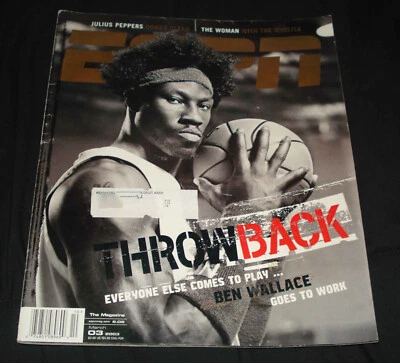 ESPN The Magazine 3 de março de 2003 Throwback Ben Wallace Julius Peppers Sports  - Imagem 1 de 3