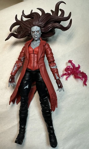 Marvel Legends ZOMBIE SCARLET WITCH 6" Figure No Khonshu BAF What If? LOOSE Cover