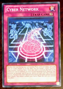 Cyber Network SDCR-EN029 YuGiOh! TRAP Cyber Dragon Revolution 1st Ed NM New x1 - Picture 1 of 2
