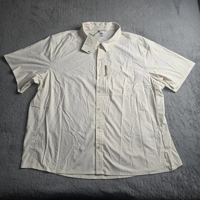 Camisa REI Trailmade SS Para Hombres 3XL Concha Blanca Senderismo Aire Libre Gorpcore Bolsillo XXXL Foto 1 de 4