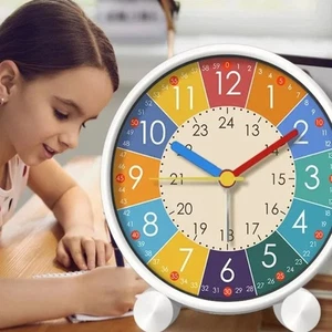 Small Children Clock Mute Electronic Clock Alarm Clock  Children Educational - Picture 1 of 12