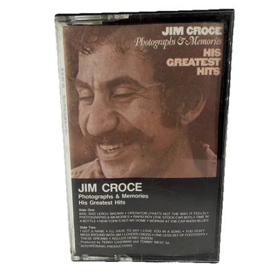 Jim Croce Photographs & Memories Greatest Hits 1974 Audio Cassette Tape Foto 1 de 4