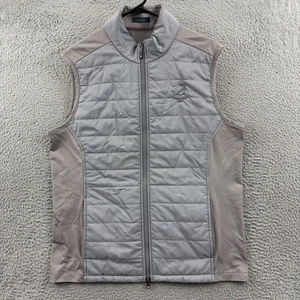 Turtleson Vest Men’s Large Gray Pinehurst Quilted Puffer Performance Golf Sport - Picture 1 of 10