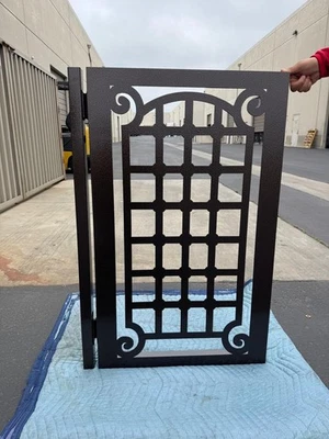 Custom Size| Stylish Art Design| Pedestrian Metal Fence| Gate For Home Security - Image 1 of 4