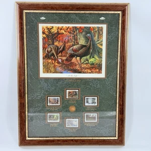 2002 Neu mit Etikett Forschungsdruck mit 6 Briefmarken am See Bob Sopchick 21"W x 27"T - Bild 1 von 15