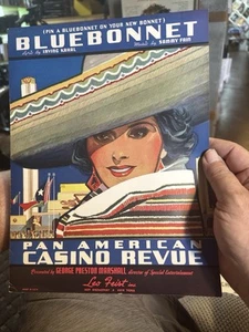 Impresionantes partituras exóticas K 1937 PANAMERICAN CASINO REVISTA BLUEBONNET - Imagen 1 de 2