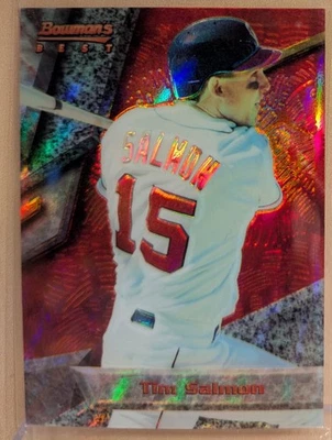 1994 Bowman's Best RED REFRACTOR #25 Tim Salmon Angels RARE ICONIC PARALLEL - Image 1 of 2