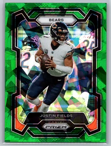 Justin Fields 2023 Panini Prizm Green Ice SP #48 Chicago Bears - Imagen 1 de 2