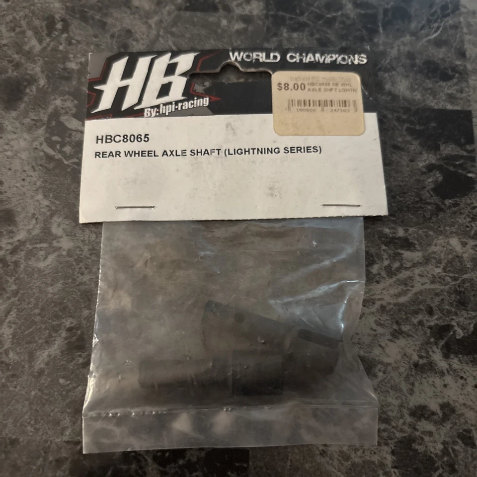 (B4) Hot Bodies Rear Wheel Axle Shaft Lightning Series HB C8065 - Image 1 of 1