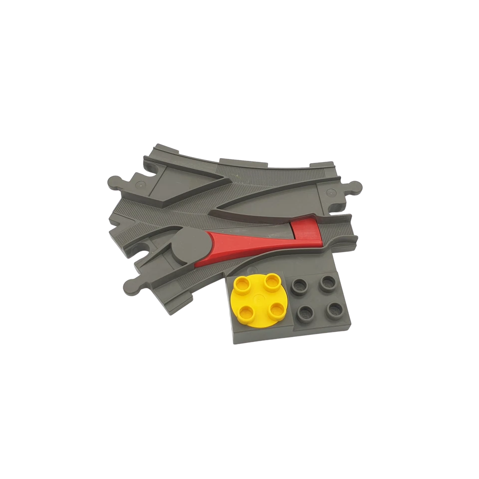Lego® Duplo TRAIN Tracks DARK-GREY Track Switcher with 2 x 2 Studs - Image 1 of 1