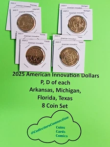 8 monete 2025 Dollaro P D mint set tutte e 4 le monete AI set completo a portata di mano - Foto 1 di 6