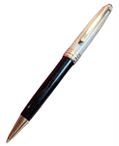 New Montblanc Doue Sterling Silver Black Resin 63448016 - Picture 1 of 1