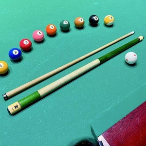 Adam Billiard Cue Green 18.6oz 12.0mm Made in Japan Vintage - Picture 1 of 5