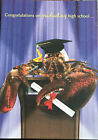 Highschool Graduation, Greeting Card, Lobster With Diploma