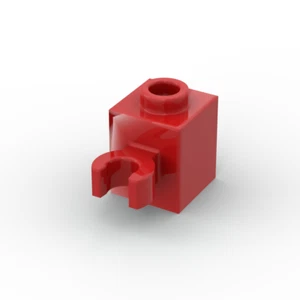 Lego 20x Stein Clip 1x1 brick with clip 60475b rot red - Picture 1 of 1