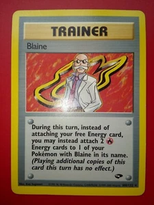 Pokemon Card Blaine Gym Challenge 100/132 Eng Rara - Foto 1 di 3