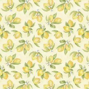 Wilmington Zest for Life by Cynthia Coulter 19155 557 Yellow Lemon Toss Cotton - Picture 1 of 1