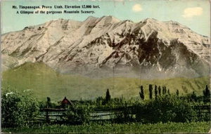 MT. TIMPANOGOS Provo, Utah UT unused Postcard - Picture 1 of 2