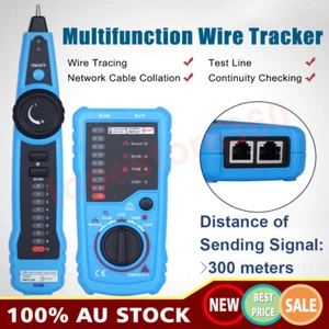 Cable Wire Tester Tracker Network Telephone Line Tracer Toner LAN Phone RJ11 AU - Picture 1 of 12