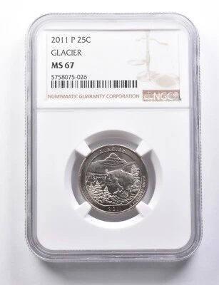 MS67 2011-P Washington Quarter Glacier NGC *5789 - Image 1 of 3