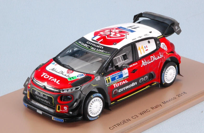 Spark Model CITROEN C3 WRC N.11 5th RALLY GUANAJUATO MEXICO 2018 S.LOEB-D.ELENA  - Bild 1 von 1