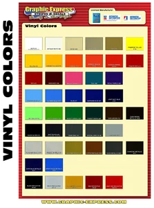 SP - GRAPHIC EXPRESS COLOR SAMPLES - FIVE SAMPLES - COLOR CHART - Bild 1 von 5