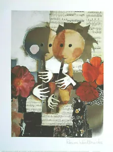 ROSINA WACHTMEISTER KUNSTDRUCK SILKSCREEN PRINT POSTER SONATINE PER DUE 40x30cm - Picture 1 of 3
