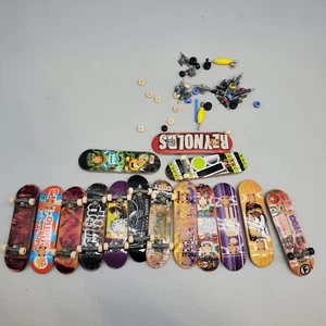 Tech Deck Finger Skateboard Lot 15 Boards Misc Trucks And Wheels - Picture 1 of 6