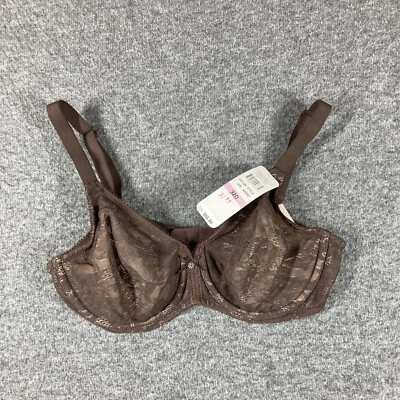 NWT Wacoal 855201 Bra Womens Size 32D Brown Lace - Image 1 of 4