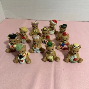 Figuras de oso de porcelana de vacaciones de temporada de 1413 de HOMCO Bears de colección **Tu elección** - Imagen 1 de 12