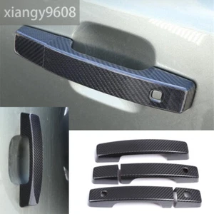 For Land Rover Defender 90 2020-23 Real Carbon Fiber Side Door Handle Panel Trim - Foto 1 di 12