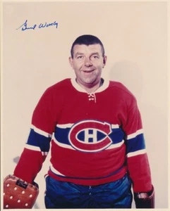 Foto firmada de Gump Worsley Montreal Canadiens HOF 4 - Imagen 1 de 1
