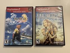 Final Fantasy X and XII (Sony PlayStation 2, PS2) Complete With Manual, Tested