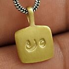 Indian Artisan Jewelry 925 Solid Sterling Silver Pendant Bohemian J97